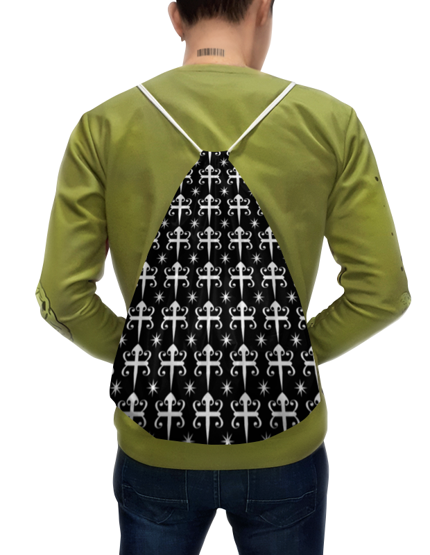 Printio Рюкзак-мешок с полной запечаткой Готические кресты printio рюкзак мешок с полной запечаткой звезды и георгиевские ленты