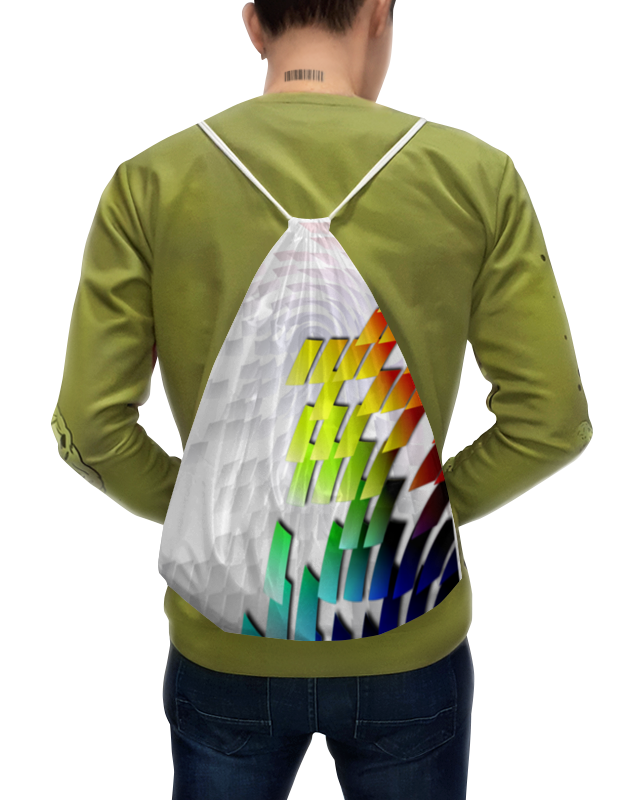 Printio Рюкзак-мешок с полной запечаткой С яркой графической абстракцией. printio рюкзак мешок с полной запечаткой радужные линии