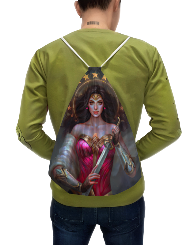 Printio Рюкзак-мешок с полной запечаткой Чудо-женщина printio футболка с полной запечаткой женская чудо женщина