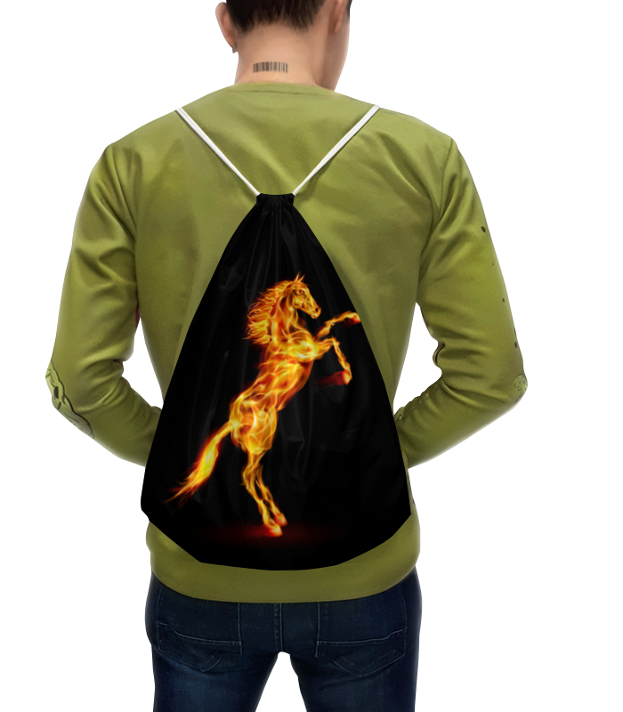 Printio Рюкзак-мешок с полной запечаткой Огненная лошадь printio толстовка с полной запечаткой огненная лошадь