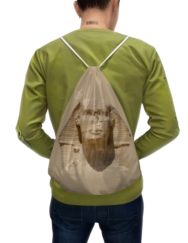 Printio Рюкзак-мешок с полной запечаткой Портрет головы сфинкса.