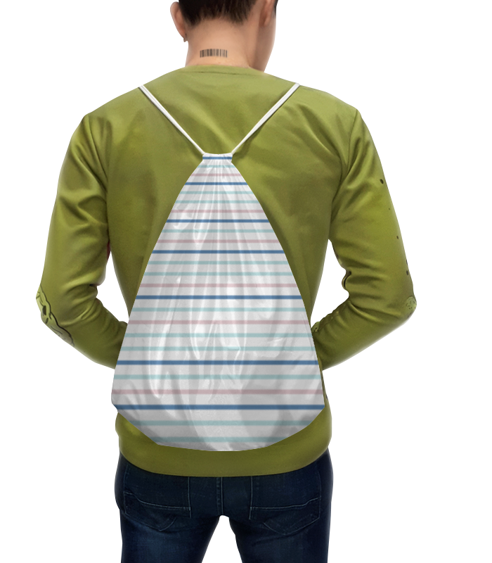 Printio Рюкзак-мешок с полной запечаткой Полосатый шик printio футболка с полной запечаткой женская полосатый шик