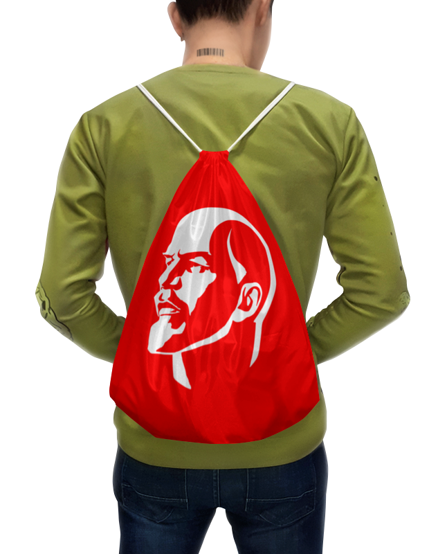 Printio Рюкзак-мешок с полной запечаткой Владимир ильич ленин портрет мужчины в красном