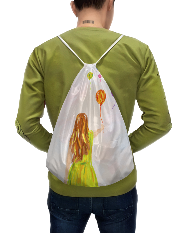Printio Рюкзак-мешок с полной запечаткой Девушка с воздушными шарами
