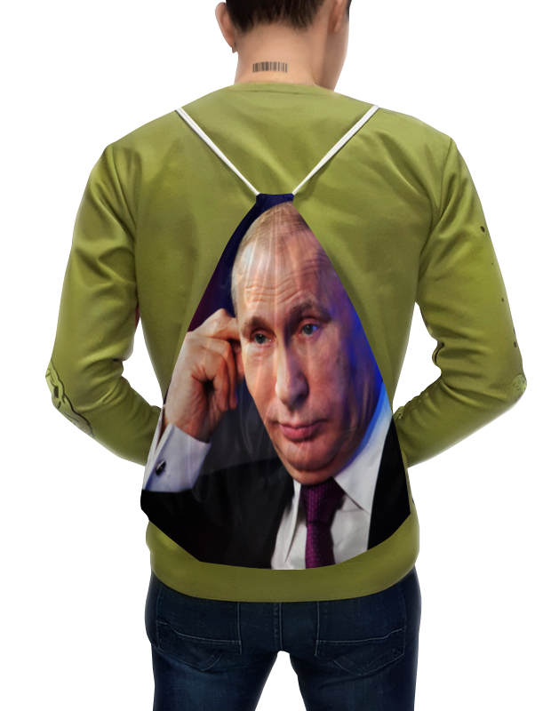 цена Printio Рюкзак-мешок с полной запечаткой Путин