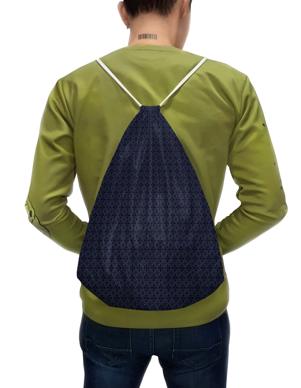 Printio Рюкзак-мешок с полной запечаткой Орнамент капельки оливковые printio футболка с полной запечаткой мужская орнамент капельки оливковые