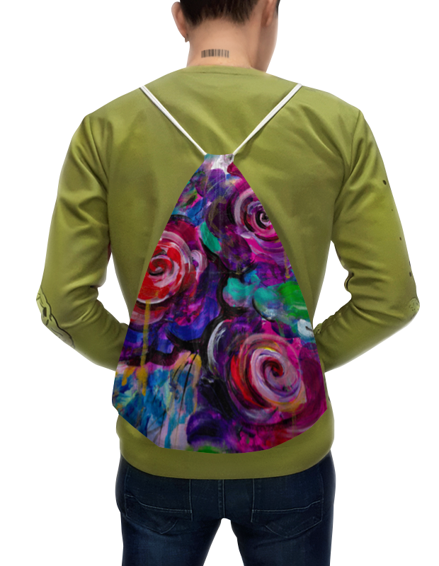 Printio Рюкзак-мешок с полной запечаткой Цветочная провокация printio футболка с полной запечаткой для девочек цветочная провокация