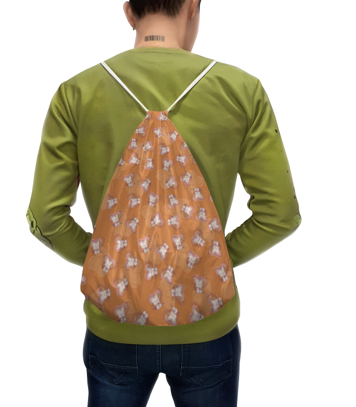 Printio Рюкзак-мешок с полной запечаткой Котенок с клубком printio рюкзак мешок с полной запечаткой цветочный паттерн на оранжевом фоне