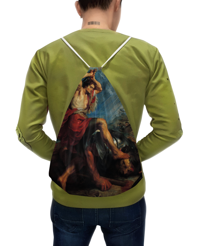 Printio Рюкзак-мешок с полной запечаткой Давид отрубает голову голиафу (картина рубенса) царь давид