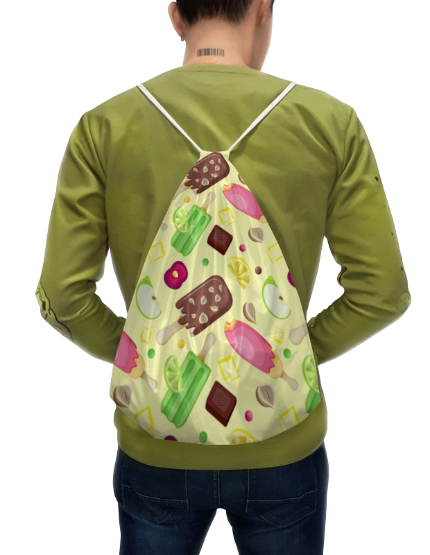 Printio Рюкзак-мешок с полной запечаткой Мороженое printio рюкзак мешок с полной запечаткой новогоднее настроение