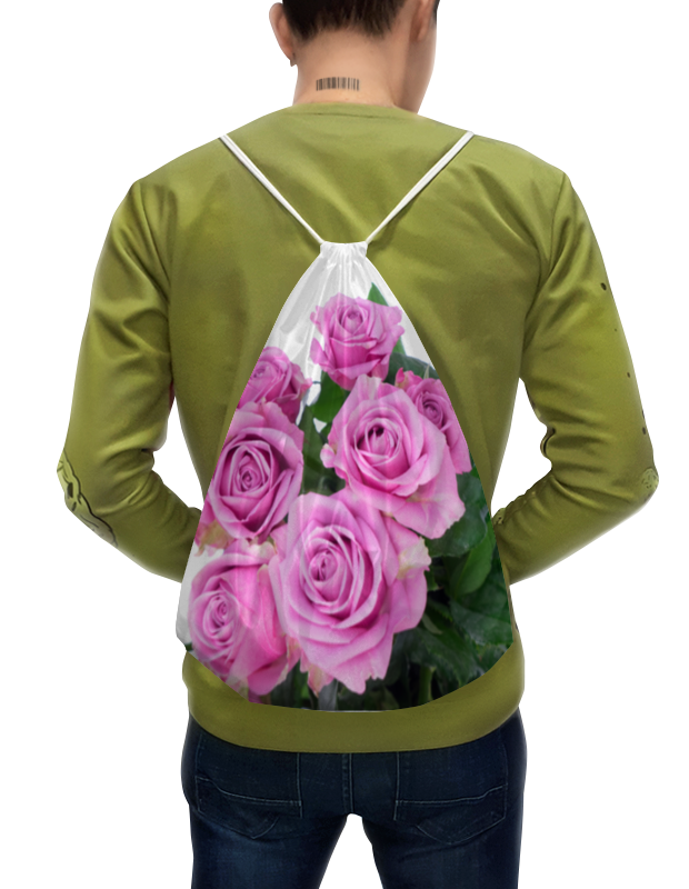 Printio Рюкзак-мешок с полной запечаткой Букет роз printio рюкзак мешок с полной запечаткой сердечко из роз