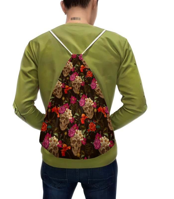 Printio Рюкзак-мешок с полной запечаткой Череп printio рюкзак мешок с полной запечаткой череп с цветами