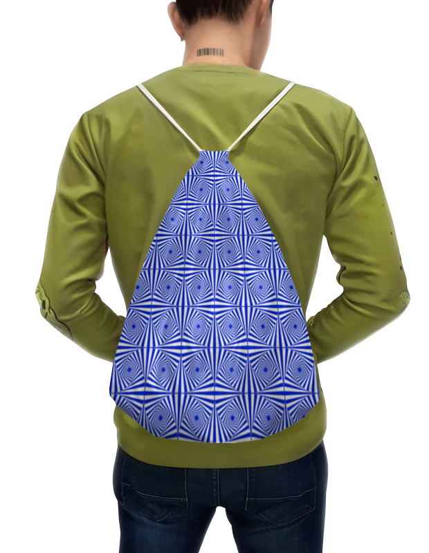 Printio Рюкзак-мешок с полной запечаткой Двусторонняя оптическая иллюзия цветок папируса printio рюкзак мешок с полной запечаткой синий слон