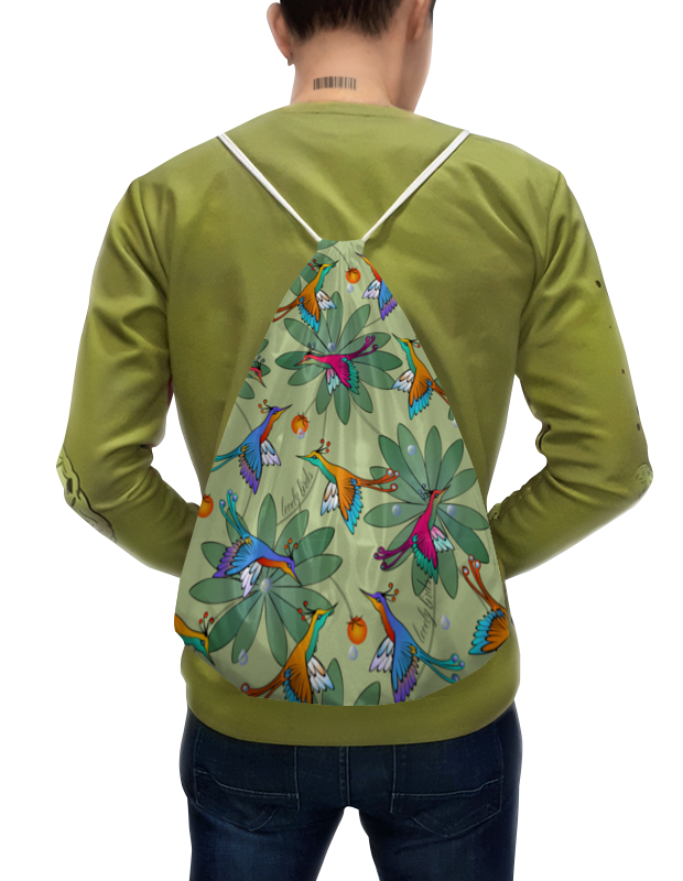Printio Рюкзак-мешок с полной запечаткой Lovely birds printio футболка с полной запечаткой для девочек lovely birds