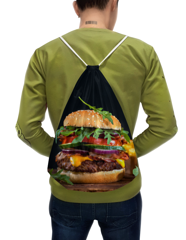Printio Рюкзак-мешок с полной запечаткой Бургер футболка с полной запечаткой мужская printio бургер