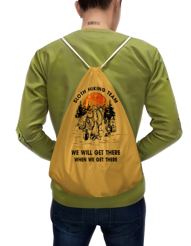 Printio Рюкзак-мешок с полной запечаткой Ленивец турист printio футболка с полной запечаткой женская ленивец турист
