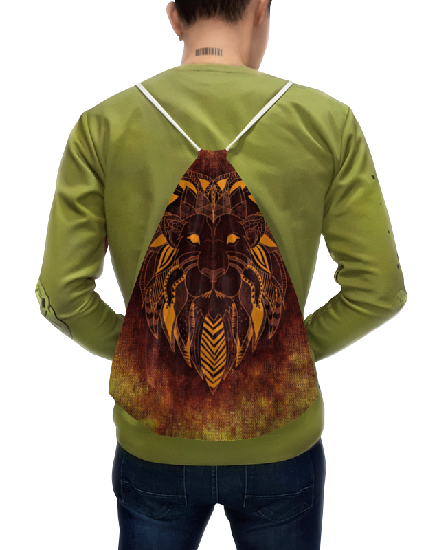 Printio Рюкзак-мешок с полной запечаткой Лев тотем printio футболка с полной запечаткой женская лев тотем