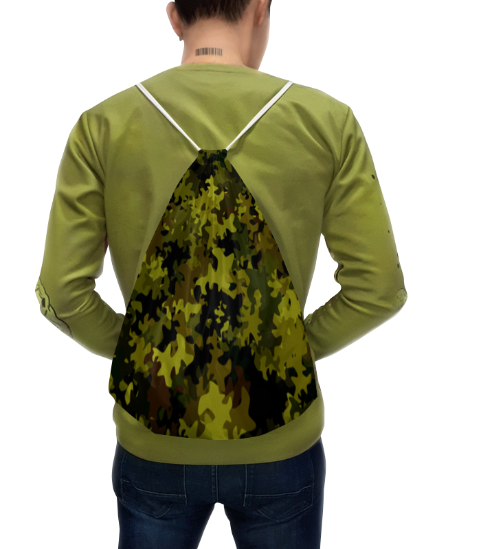 Printio Рюкзак-мешок с полной запечаткой Камуфляж зеленый printio рубашка поло с полной запечаткой камуфляж зеленый