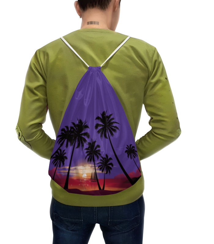 Printio Рюкзак-мешок с полной запечаткой Острова в океане printio футболка с полной запечаткой женская острова в океане