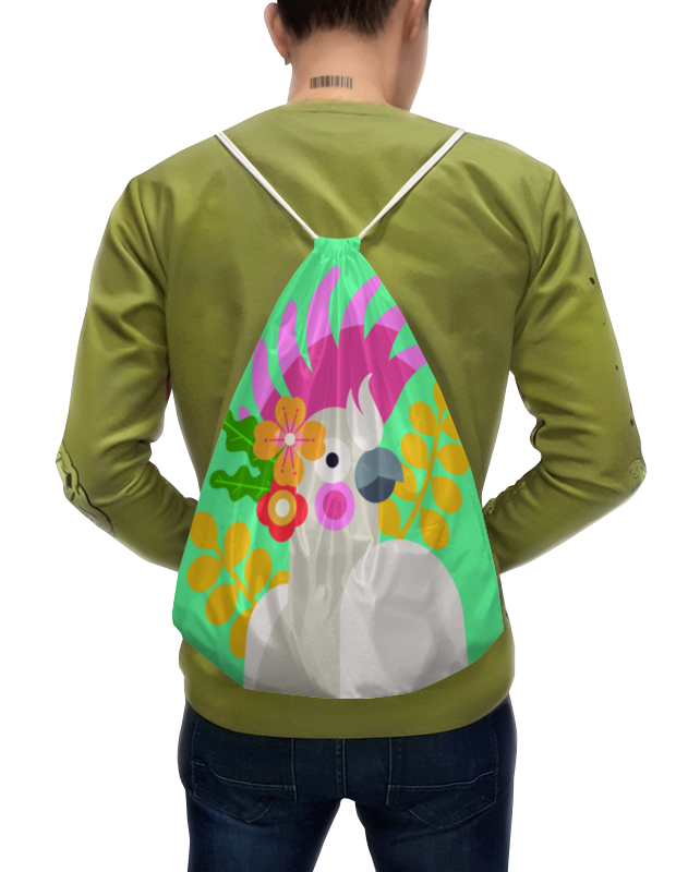 Printio Рюкзак-мешок с полной запечаткой Попужка printio рюкзак мешок с полной запечаткой милый кролик