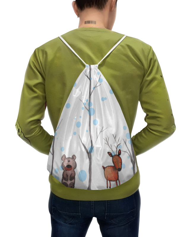 Printio Рюкзак-мешок с полной запечаткой В сказочном лесу printio футболка с полной запечаткой для девочек гортензия в сказочном саду