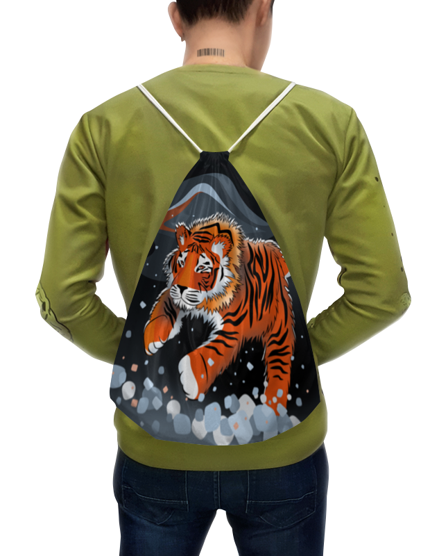 цена Printio Рюкзак-мешок с полной запечаткой Амурский тигр
