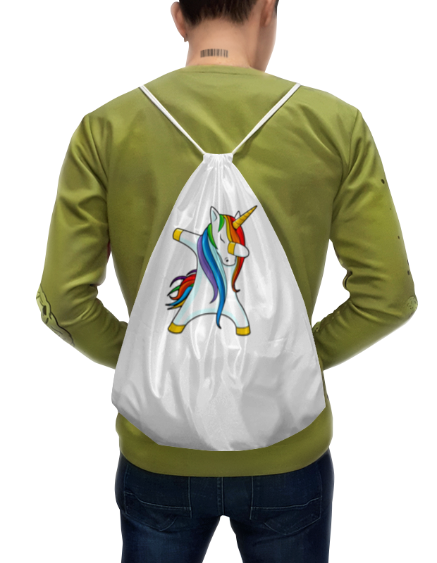 Printio Рюкзак-мешок с полной запечаткой Dab unicorn