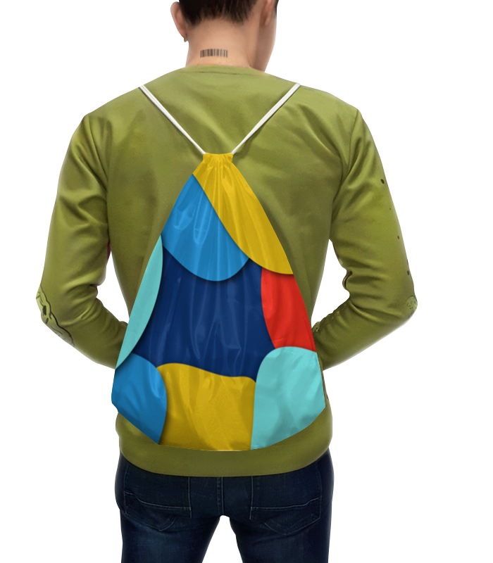 Printio Рюкзак-мешок с полной запечаткой Разноцветная абстракция printio рюкзак мешок с полной запечаткой абстракция асфальт