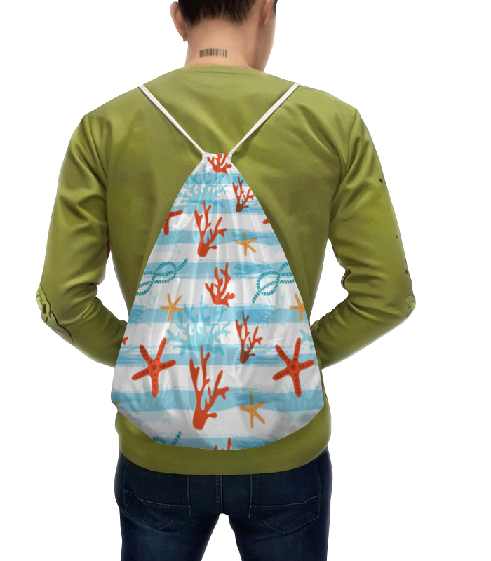 Printio Рюкзак-мешок с полной запечаткой Морская printio футболка с полной запечаткой женская на дне морском
