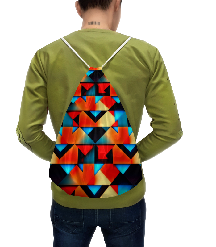 Printio Рюкзак-мешок с полной запечаткой Геометрические фигуры printio рюкзак мешок с полной запечаткой геометрические индейские мотивы