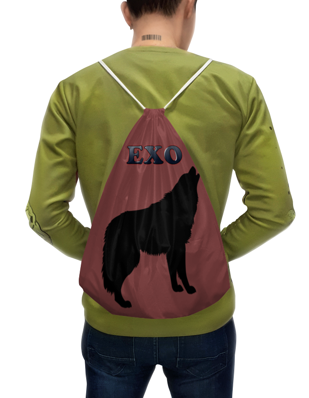 Printio Рюкзак-мешок с полной запечаткой Exo (wolf) красный printio рюкзак мешок с полной запечаткой smiling wolf рюкзак