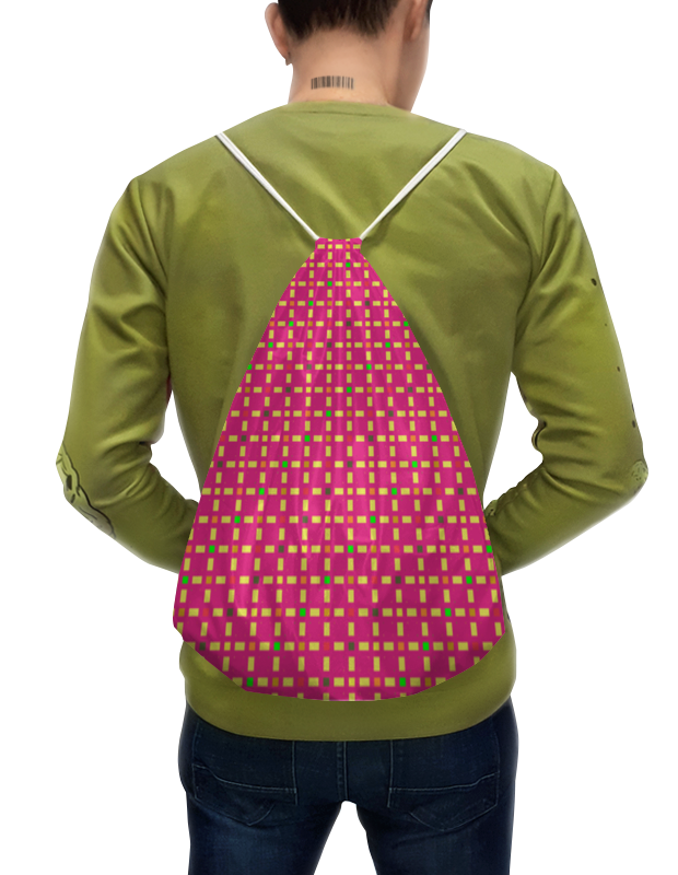 Printio Рюкзак-мешок с полной запечаткой Розовый узор printio рюкзак мешок с полной запечаткой геометрический узор