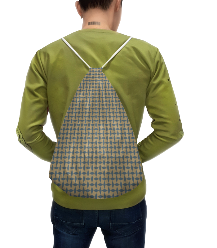 Printio Рюкзак-мешок с полной запечаткой Геометрический орнамент printio футболка с полной запечаткой мужская узор ромбы