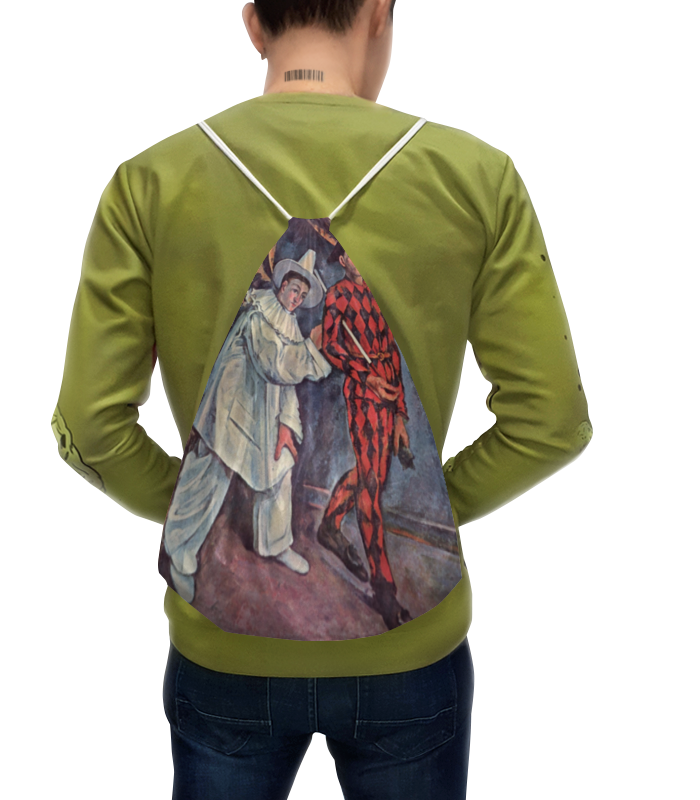 Printio Рюкзак-мешок с полной запечаткой Пьеро и арлекин (поль сезанн) printio футболка с полной запечаткой мужская бибемус красная скала поль сезанн