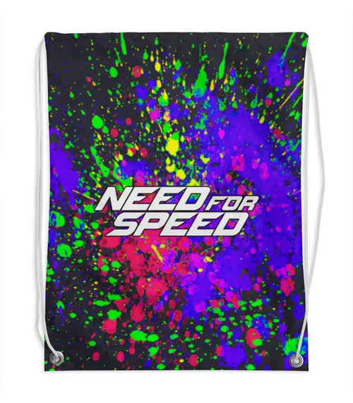 Заказать рюкзак в Москве. Рюкзак-мешок с полной запечаткой Need for Speed от THE_NISE  - готовые дизайны и нанесение принтов.