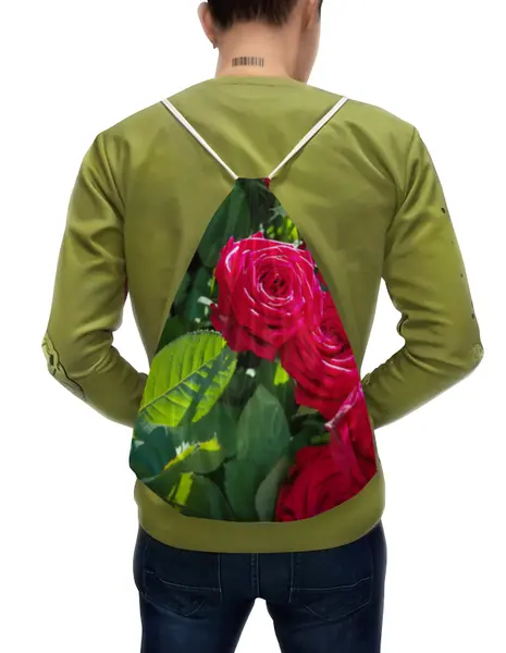 Заказать рюкзак в Москве. Рюкзак-мешок с полной запечаткой Сад роз от THE_NISE  - готовые дизайны и нанесение принтов.