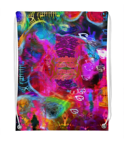 Заказать рюкзак в Москве. Рюкзак-мешок с полной запечаткой Abstract Raster 372 от Мастер Спектр - готовые дизайны и нанесение принтов.