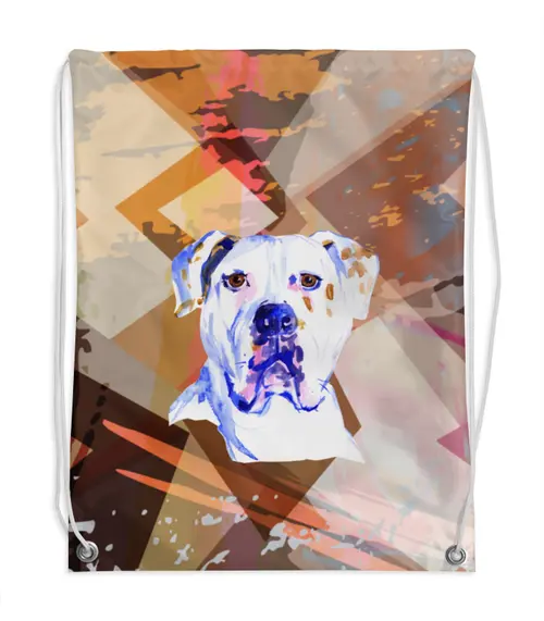 Заказать рюкзак в Москве. Рюкзак-мешок с полной запечаткой Собака от THE_NISE  - готовые дизайны и нанесение принтов.