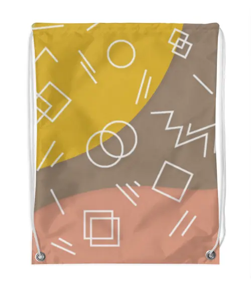 Заказать рюкзак в Москве. Рюкзак-мешок с полной запечаткой Графическая абстракция. от DEPALL - готовые дизайны и нанесение принтов.