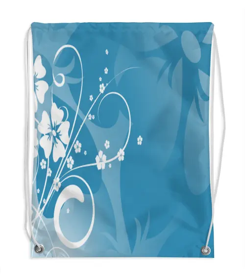 Заказать рюкзак в Москве. Рюкзак-мешок с полной запечаткой узор цветов от THE_NISE  - готовые дизайны и нанесение принтов.