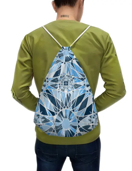 Заказать рюкзак в Москве. Рюкзак-мешок с полной запечаткой Ледяное солнце от IrinkaArt  - готовые дизайны и нанесение принтов.