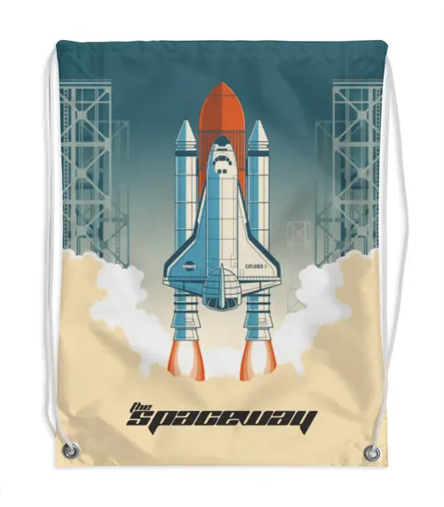 Заказать рюкзак в Москве. Рюкзак-мешок с полной запечаткой The Spaceway от The Spaceway  - готовые дизайны и нанесение принтов.