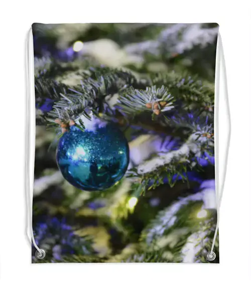 Заказать рюкзак в Москве. Рюкзак-мешок с полной запечаткой Новогодняя ёлка от Anstey  - готовые дизайны и нанесение принтов.