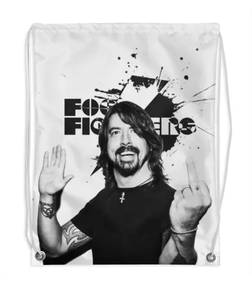 Заказать рюкзак в Москве. Рюкзак-мешок с полной запечаткой Foo Fighters от geekbox - готовые дизайны и нанесение принтов.