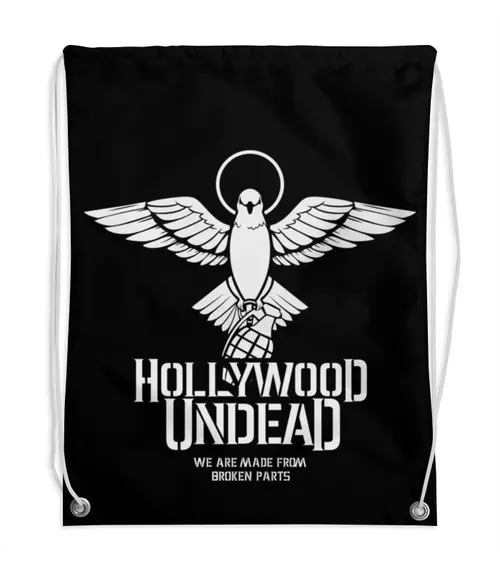 Заказать рюкзак в Москве. Рюкзак-мешок с полной запечаткой Hollywood Undead от geekbox - готовые дизайны и нанесение принтов.