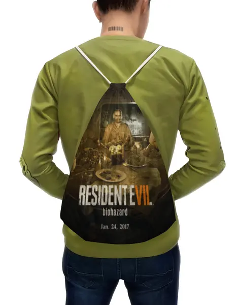 Заказать рюкзак в Москве. Рюкзак-мешок с полной запечаткой Resident Evil от THE_NISE  - готовые дизайны и нанесение принтов.