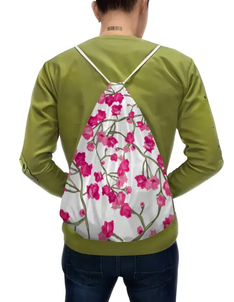 Заказать рюкзак в Москве. Рюкзак-мешок с полной запечаткой цветы от THE_NISE  - готовые дизайны и нанесение принтов.