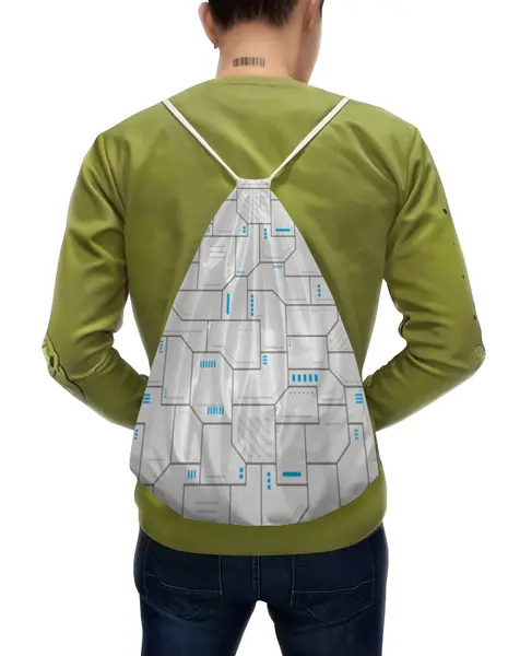 Заказать рюкзак в Москве. Рюкзак-мешок с полной запечаткой Супер броня от bd-art  - готовые дизайны и нанесение принтов.