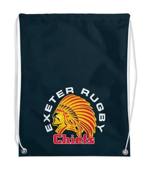 Заказать рюкзак в Москве. Рюкзак-мешок с полной запечаткой Эксетер Чифс от rugby - готовые дизайны и нанесение принтов.