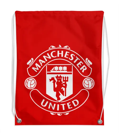 Заказать рюкзак в Москве. Рюкзак-мешок с полной запечаткой Манчестер Юнайтед от geekbox - готовые дизайны и нанесение принтов.